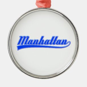 Manhattan mit Swash Ornament Aus Metall