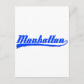 Manhattan mit Swash Postkarte (Vorderseite)