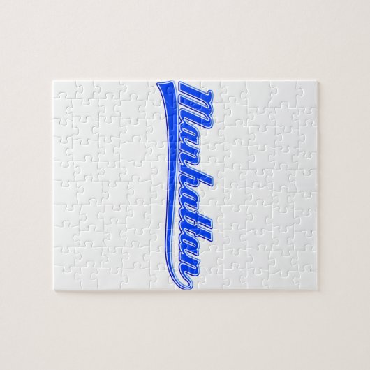 Manhattan mit Swash Puzzle (Horizontal)