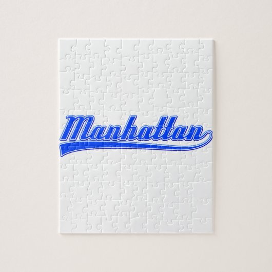 Manhattan mit Swash Puzzle (Vertikal)