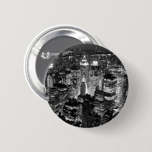 Manhattan New York City Button (Vorne & Hinten)