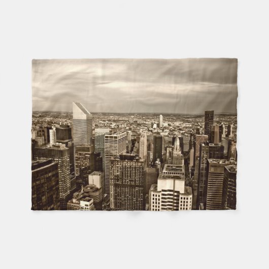Manhattan New York City Fleecedecke (Vorderseite (Horizontal))