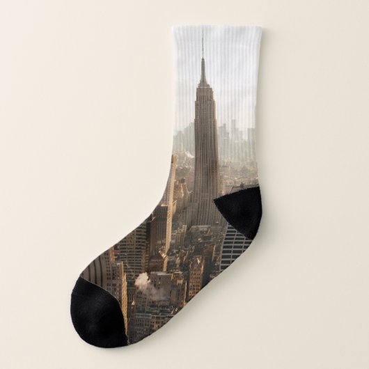 MANHATTAN NEW YORK CITY ganz über Druck-Socken Socken (Links - Außen)
