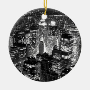 Manhattan New York City Keramik Ornament