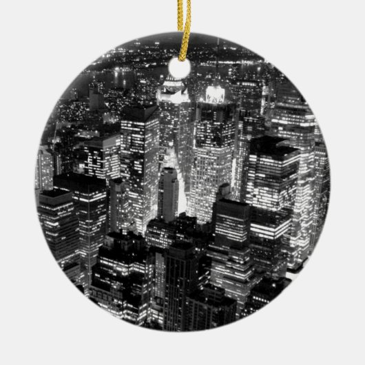 Manhattan New York City Keramik Ornament (Vorne)