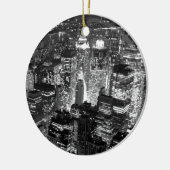 Manhattan New York City Keramik Ornament (Links)