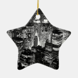 Manhattan New York City Keramik Ornament