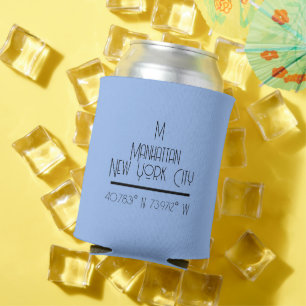 Manhattan New York City koordiniert Dosenkühler