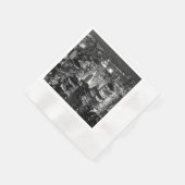 Manhattan New York City Night Black & White Serviette (Ecke)