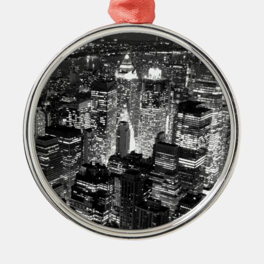 Manhattan New York City Ornament Aus Metall (Vorne)