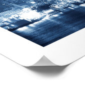 Manhattan New York City Panoramic View Wood Poster (Ecke)