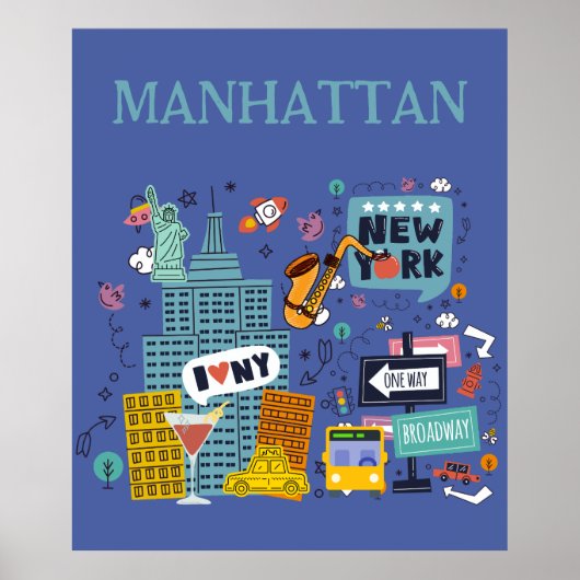 Manhattan, New York City Poster (Vorne)