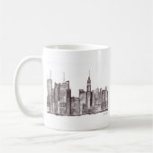 Manhattan New York City Water Color Kaffeetasse (Links)