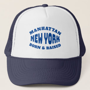 Manhattan New York Geboren und aufgewachsen Truckerkappe