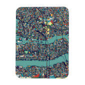 Manhattan New York Map Magnet (Vertikal)