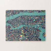 Manhattan New York Map Puzzle (Horizontal)