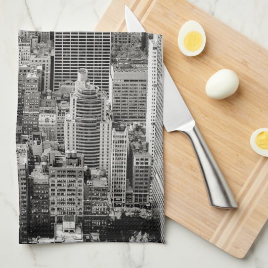 Manhattan, New York (Panorama)  Geschirrtuch (Viertel Falte)