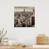 Manhattan, New York (Panorama) Poster (Küche)