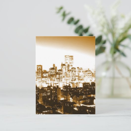 Manhattan New York Postkarte (Stehend Vorderseite)