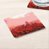 Manhattan, New York Rechteckiger Pappuntersetzer (angewinkelt)