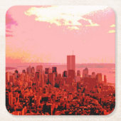 Manhattan, New York Rechteckiger Pappuntersetzer (Vorderseite)