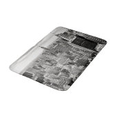 Manhattan, New York (Schwarz-Weiß-Panorama) Badematte (Schrägansicht)