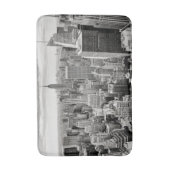 Manhattan, New York (Schwarz-Weiß-Panorama) Badematte (Vorderseite Vertikal)