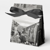 Manhattan, New York (Schwarz-Weiß-Panorama) Geschenkschachtel (Vorderseite)
