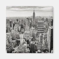 Manhattan, New York (Schwarz-Weiß-Panorama)