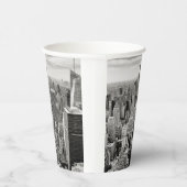 Manhattan, New York (Schwarz-Weiß-Panorama) Pappbecher (Rechts)