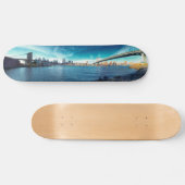 Manhattan New York Skyline aus East River Skateboard (Horizontal)