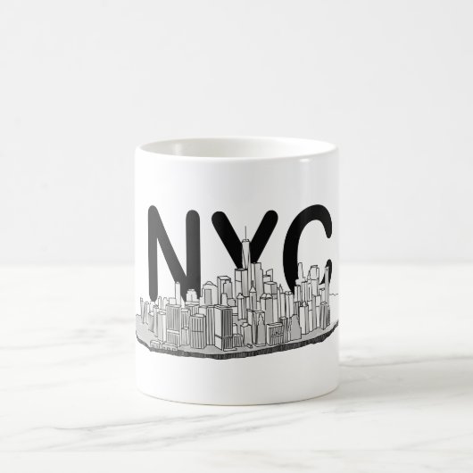 Manhattan New York Skyline Kaffeetasse (Mittel)