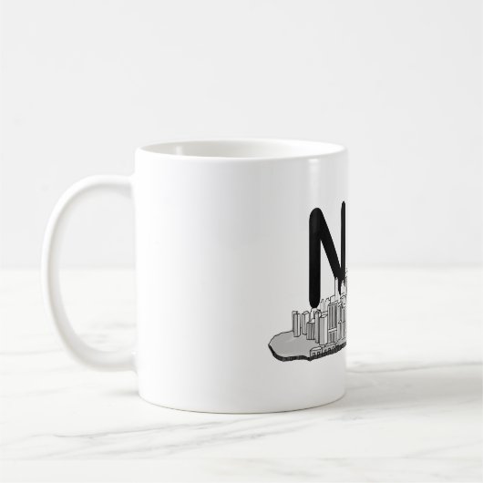 Manhattan New York Skyline Kaffeetasse (Links)