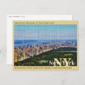 Manhattan New York USA Skycraper Park  Postkarte (Vorne/Hinten)