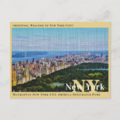 Manhattan New York USA Skycraper Park Postkarte (Vorderseite)