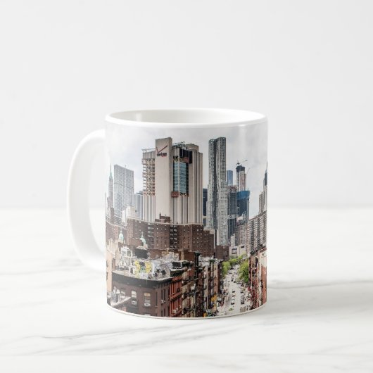 Manhattan, New Yorker Stadtbild-Foto Kaffeetasse (Vorderseite Links)