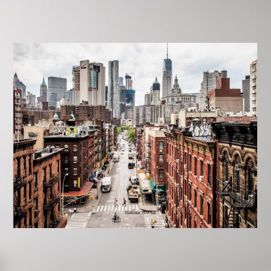 Manhattan, New Yorker Stadtbild-Foto Poster (Vorne)