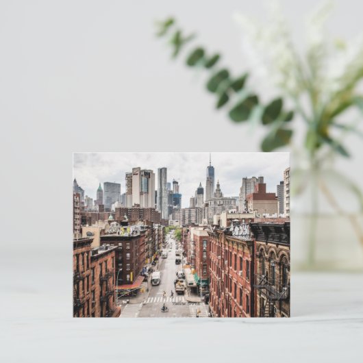 Manhattan, New Yorker Stadtbild-Foto Postkarte (Stehend Vorderseite)