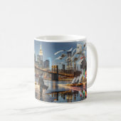 Manhattan Night Walker Broadway Lights Tasse (VorderseiteRechts)