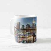 Manhattan Night Walker Broadway Lights Tasse (Vorderseite Links)