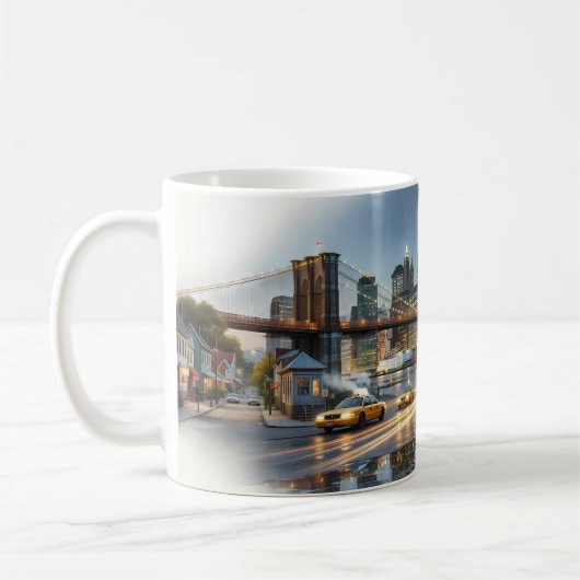 Manhattan Night Walker Broadway Lights Tasse (Links)