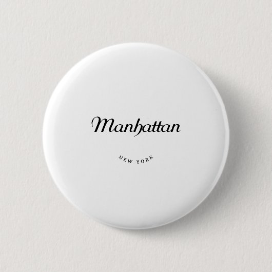 Manhattan NY Button (Vorderseite)