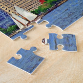 Manhattan NY - Drei Boote von Manhattan Skyline Puzzle (Seite)