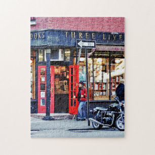 Manhattan NY - Greenwich Village Buchhandlung Puzzle
