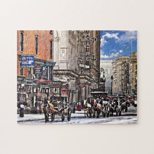 Manhattan NY – Long Acre Square New York c1905 Puzzle (Horizontal)