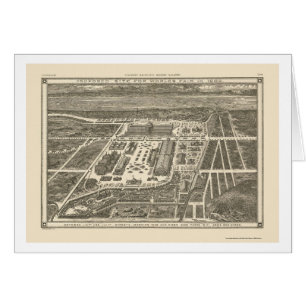 Manhattan, NY panoramische Karte - 1883