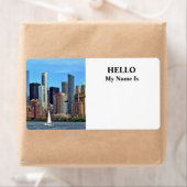 Manhattan NY - Sailboat By Manhattan Skyline (Insitu)