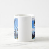 Manhattan, NY - Skyline From Liberty Staat Park Kaffeetasse (Mittel)