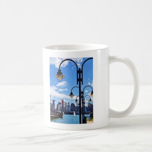 Manhattan, NY - Skyline From Liberty Staat Park Kaffeetasse (Rechts)