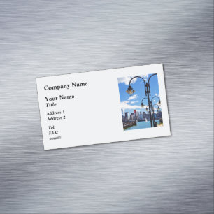 Manhattan NY - Skyline From Liberty Staat Park Magnetische Visitenkarte